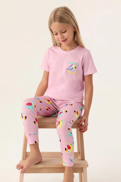 Roly Poly 3403 Garson Jungle Kız Çocuk Pijama Takımı - 9