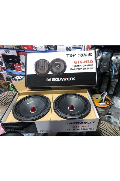 Megavox G16 Neo 600 Wat 100 Rms Mıdrange (neo Serisi Anfiye Takılır - 2