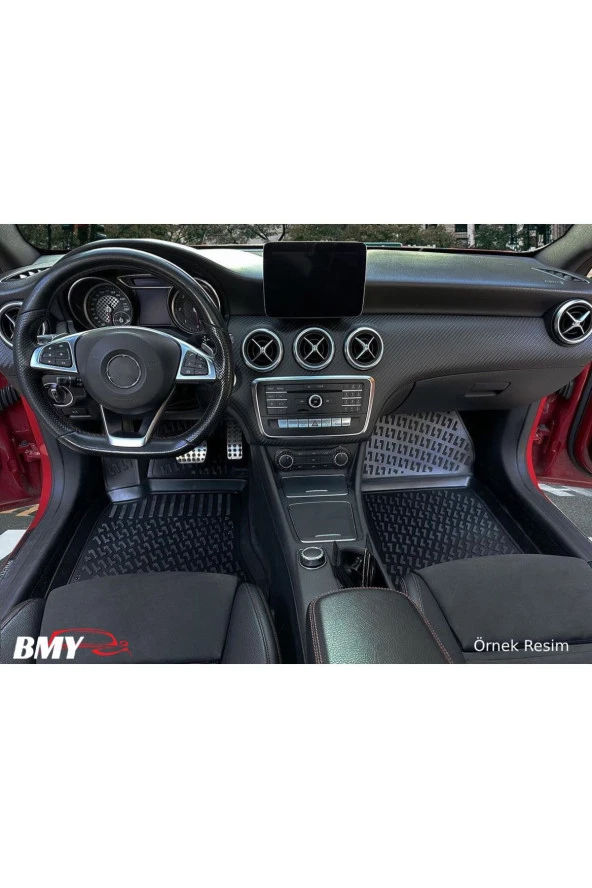 Rizline Mercedes EQE V295 Sedan 2022 Sonrası Araca Özel 3D Havuzlu Paspas Siyah BMY ürün görseli