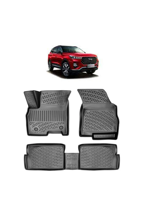 Rizline Chery Tiggo 7 Pro 2022 Sonrası 3d Havuzlu Paspas Siyah