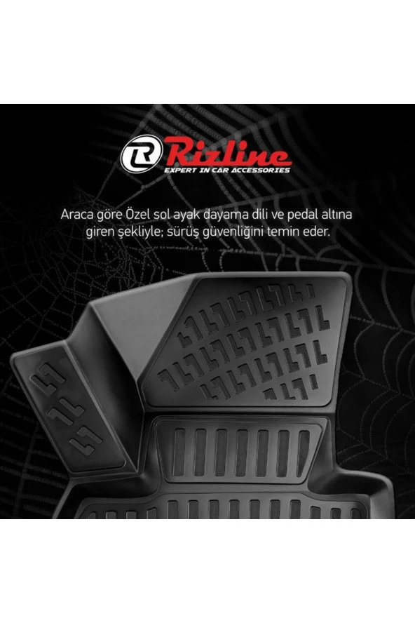 Rizline Mitsubishi Lancer 2008 Sonrası 3d Havuzlu Paspas - Resim 2