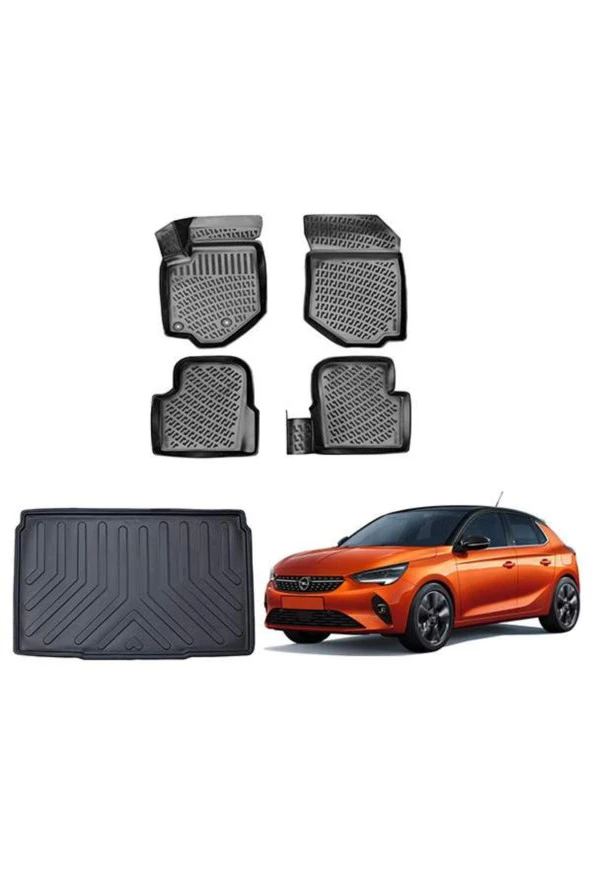 Rizline Yeni Opel Corsa F 2020 3d Havuzlu Paspas + Bagaj Havuzu ürün görseli