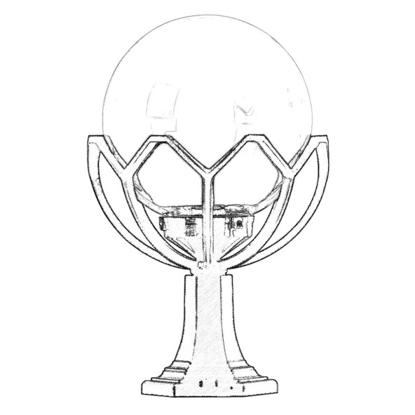 AVONNI BSU-68155-BSY-M2-K Siyah Boyalı Dış Mekan Aydınlatma E27 ABS Akrilik/Polietilen Cam 35cm - 2