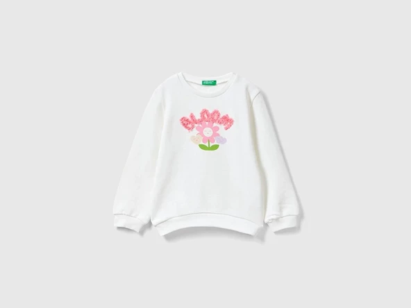 Unıted Colors Of Benetton Kız Bebek Sweatshirt 3J68G10E3