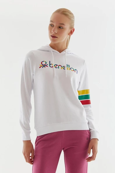 United Colors of Benetton Kadın Kapüşonlu Sweatshirt BNT-W20694