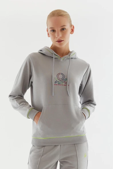 United Colors of Benetton Kadın Kapüşonlu Sweatshirt BNT-W20752