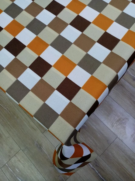 Hayat Home Kahve Dama desen 120X180 Dertsiz Mutfak Masa örtüsü - 3