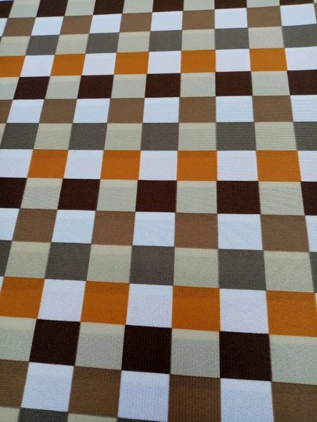 Hayat Home Kahve Dama desen 120X140 Dertsiz Mutfak Masa Örtüsü - 4