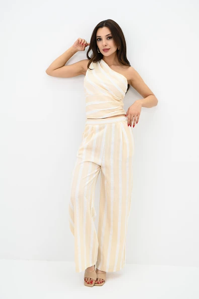 Kadın Tek Omuz Çizgili Takım 0013 24026 - 3