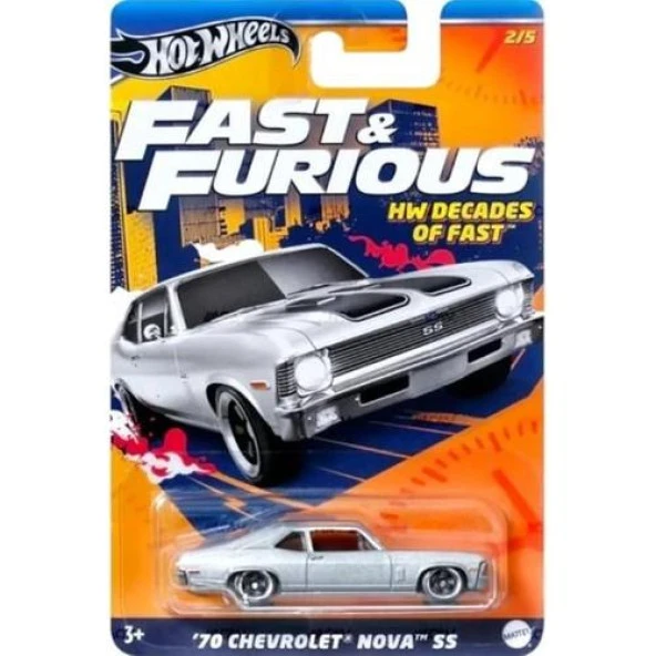 Hot Wheels Fast & Furious '70 Chevrolet Nova SS HNR88 -HRW42