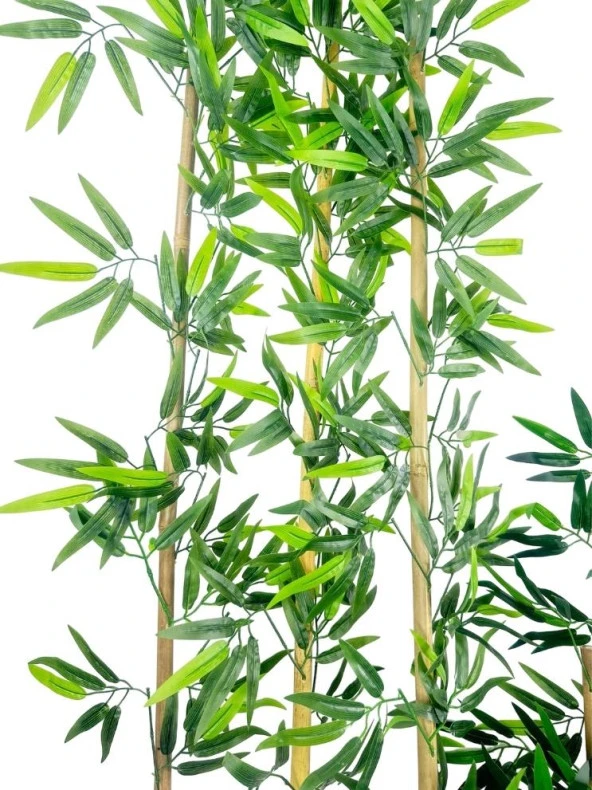 Nettenevime 5li Set Yapay Bambu Sopası 14 Yapraklı 130cm Yapay Çiçek Bambu Duvarı Separatör Çiçeği Yapay Çiçek - Resim 5
