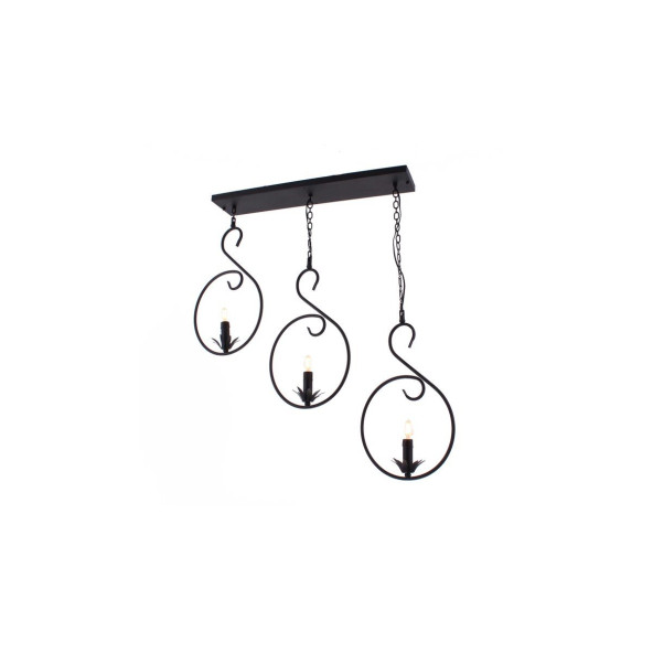 Sedef Avize MM-9205-3 BLK 3'lü Siyah Avize