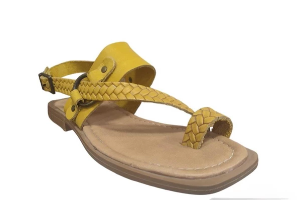 VENÜS 22234350 BAŞ PARMAK ARASI DERİ GENÇ KADIN SANDALET - 10