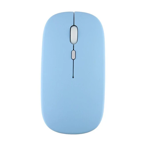 Samsung Galaxy Tab A SM-T287 7" Uyumlu Kablosuz Bluetooth Pilli Optik Mouse - Mavi