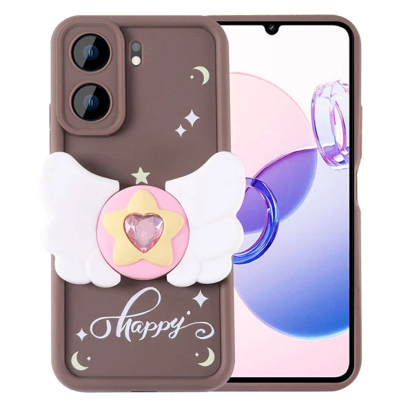 Xiaomi Poco C65 Kılıf Kamera Korumalı Figür Tasarımlı  Kapya Kapak ürün görseli