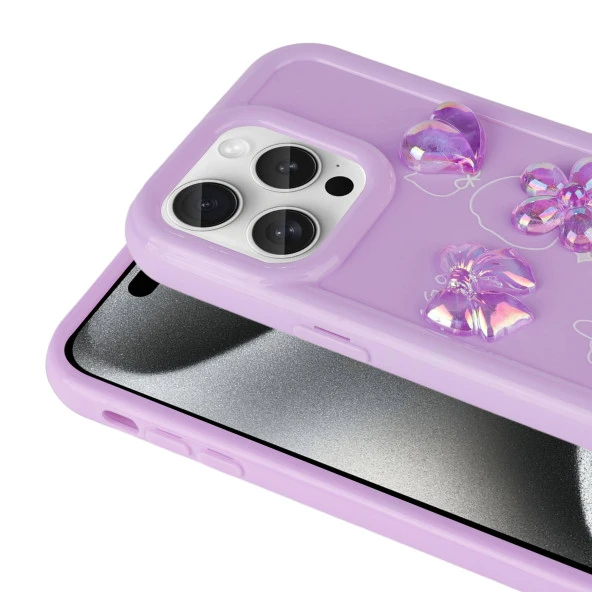 Apple iPhone 15 Pro Kılıf Kabartma Figürlü Parlak  Toys Silikon Kapak - Resim 6