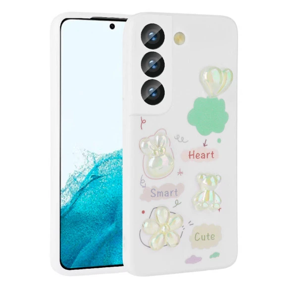 Galaxy S21 FE Kılıf Kabartma Figürlü Parlak  Toys Silikon Kapak - Resim 4
