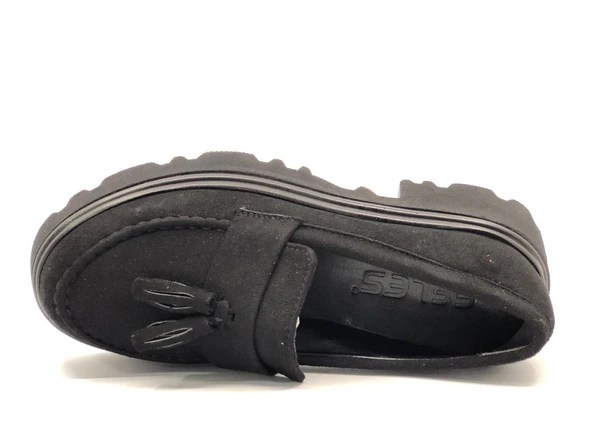 Feles Corcik Püsküllü Oxford Günlük Loafer Kadın Ayakkabı - Resim 10