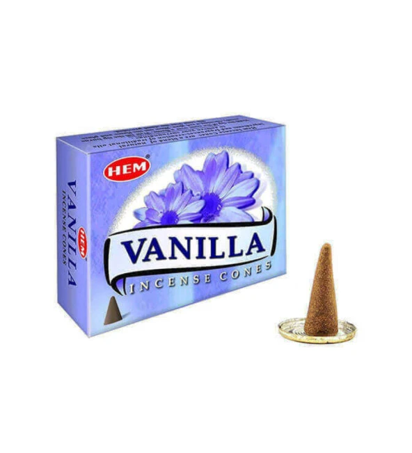 Vanilya (Vanilla) Konik Tütsü Mumu 10'lu