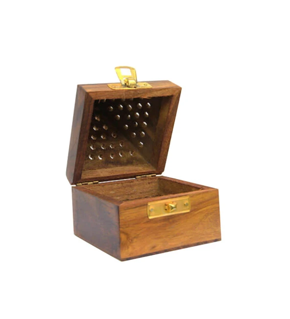 Ahşap Konik Tütsü Yakma Kutusu - 7