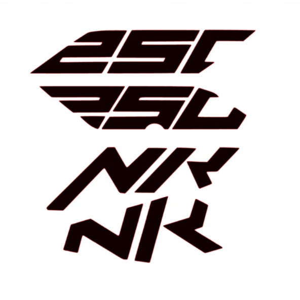 Cf Moto Sticker Set Nk 250 Siyah