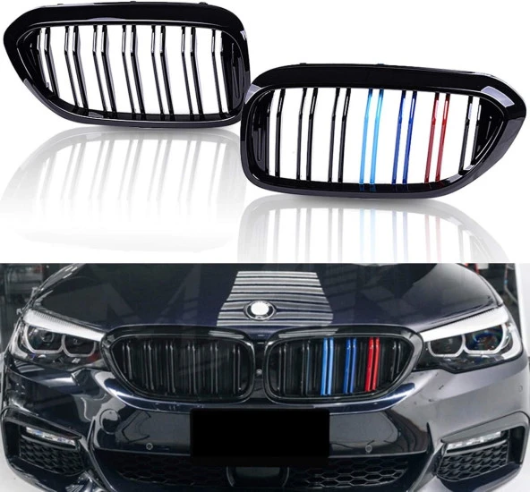 Bmw 5 serisi G30 M ön panjur böbrek 2017-2020 Arası Uyumlu - 6