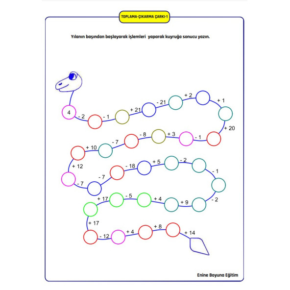Matematik Dört İşlem Çarkı YAZ-SİL Kitabı - 3