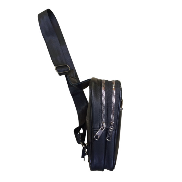 Hakiki Deri Erkek Badybag Göğüs ve Çapraz Çanta - Resim 3