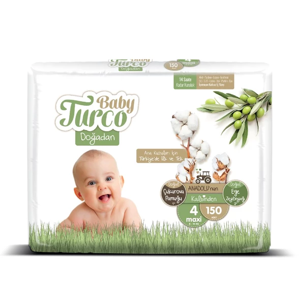 Baby Turco Doğadan 4 Numara Maxi 150 Adet - 2