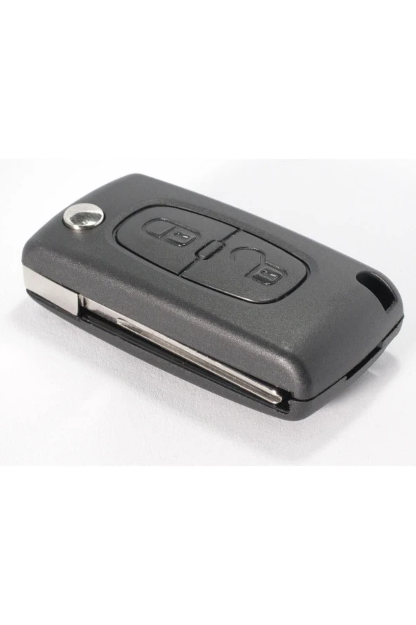 Peugeot Partner 207 307 308 407 Uyumlu Kumanda Kabı Anahtar Kabı Oto Anahtarlık Pil Yataksız Logolu - 2