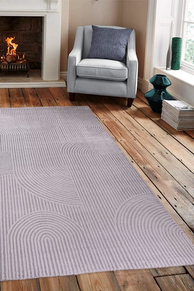 Alpina Home Expression Gri Yumuşak Doku Salon Oturma Odası Mutfak Çocuk Odası Halısı
