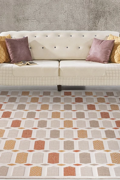 Alpina Home Dolce Sisal Krem Yumuşak Doku Salon Oturma Odası Mutfak Çocuk Odası Halısı