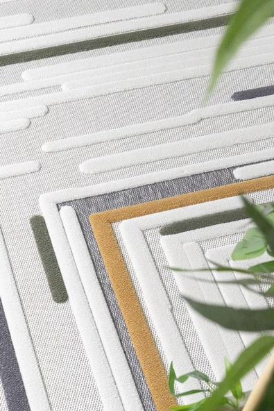 Alpina Home Qavalli Sisal Krem Yumuşak Doku Salon Oturma Odası Mutfak Çocuk Odası Halısı - Resim 2