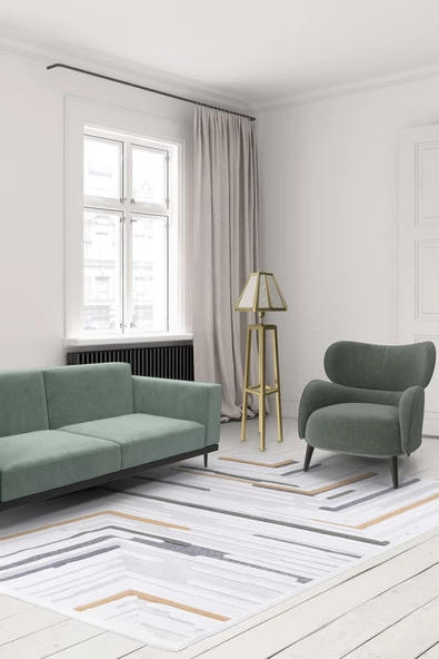 Alpina Home Qavalli Sisal Krem Yumuşak Doku Salon Oturma Odası Mutfak Çocuk Odası Halısı - Resim 7