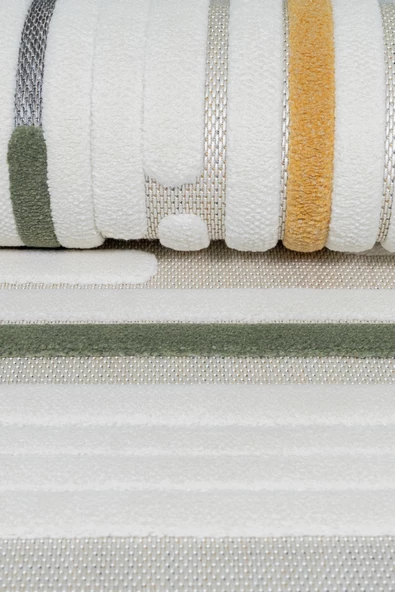 Alpina Home Qavalli Sisal Krem Yumuşak Doku Salon Oturma Odası Mutfak Çocuk Odası Halısı - Resim 4