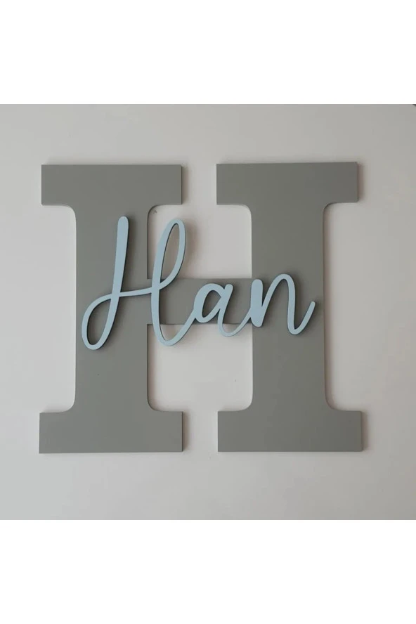 Çocuk Ve Bebek Odası Harf Kapı Ve Duvar Süsü Pano Isimlik ürün görseli 1