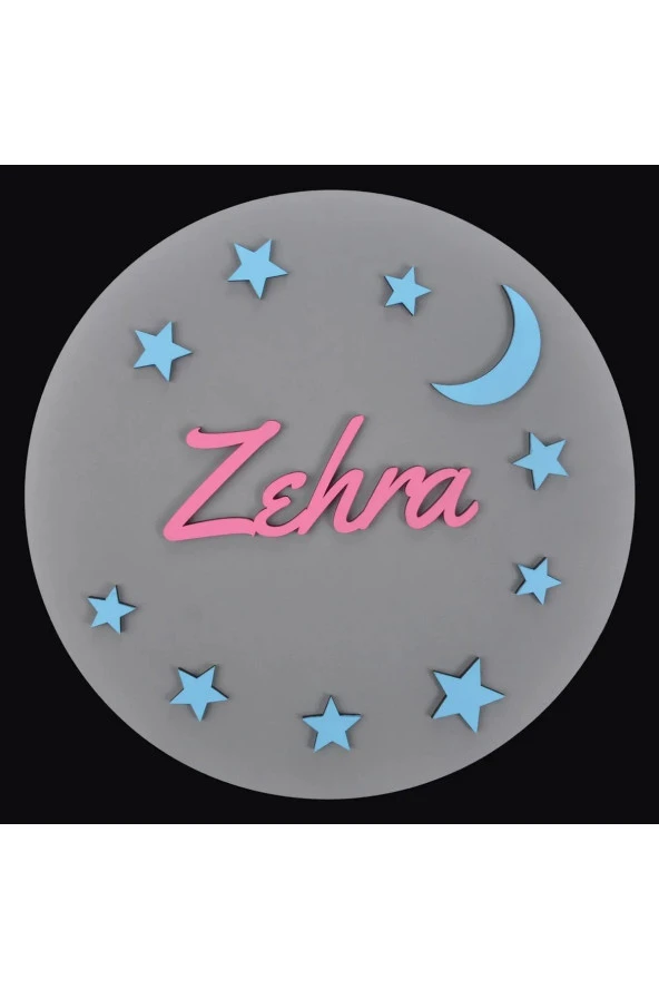 Özel Konsept Tasarım Isimli Bebek Çocuk Kapı Süsü ürün görseli 1