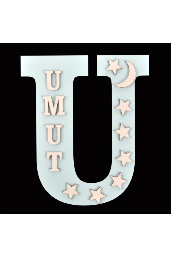 Çocuk Ve Bebek Odası Harf Kapı Ve Duvar Süsü Pano Isimlik ürün görseli 1