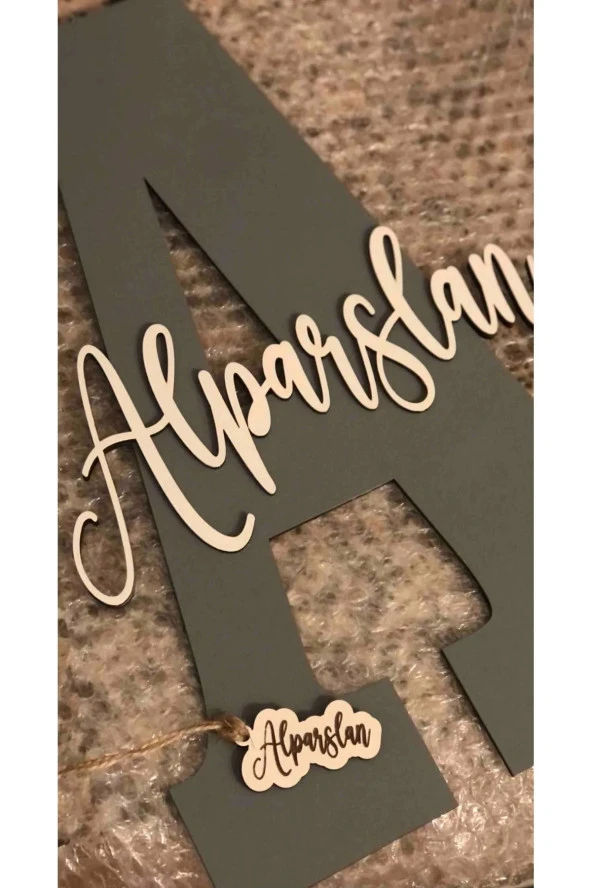 Çocuk Ve Bebek Odası Harf Kapı Ve Duvar Süsü Pano Isimlik ürün görseli 1