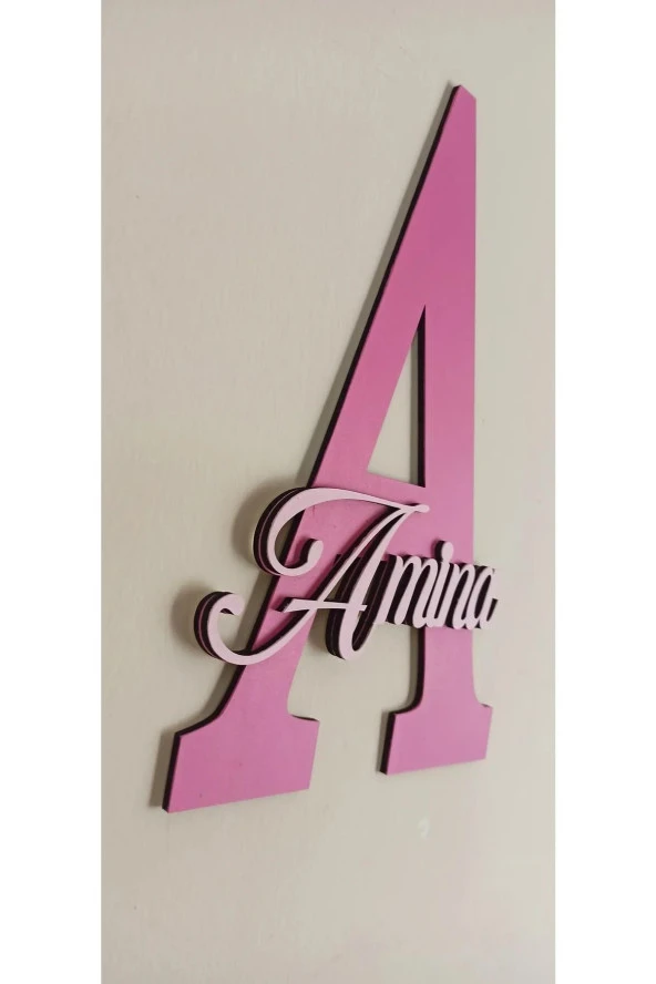 Çocuk Ve Bebek Odası Harf Kapı Ve Duvar Süsü Pano Isimlik - Resim 2