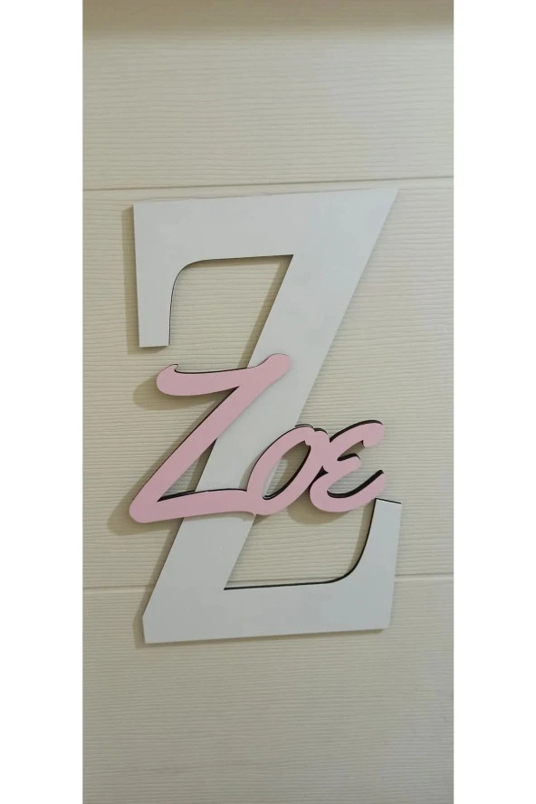 Çocuk Ve Bebek Odası Harf Kapı Ve Duvar Süsü Pano Isimlik ürün görseli 1