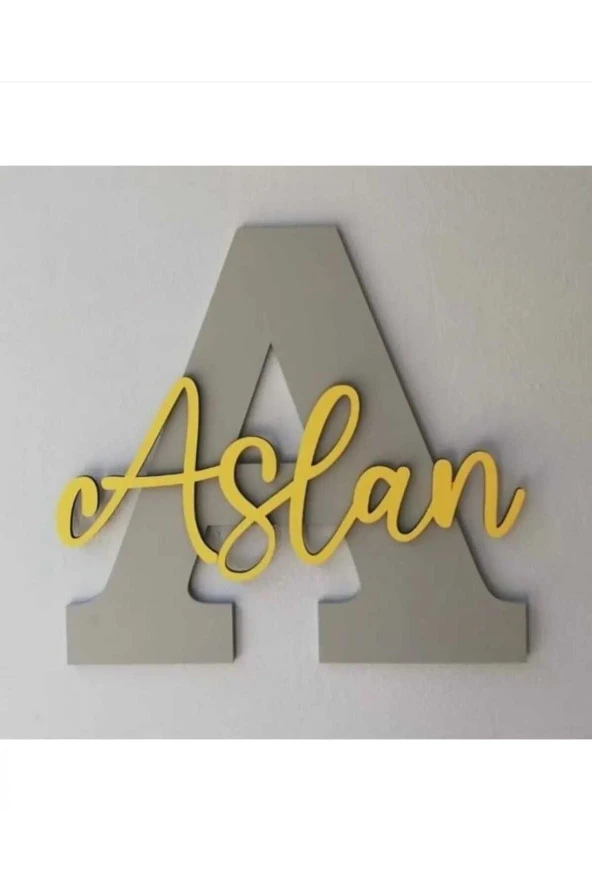 Çocuk Ve Bebek Odası Harf Kapı Ve Duvar Süsü Pano Isimlik ürün görseli 1