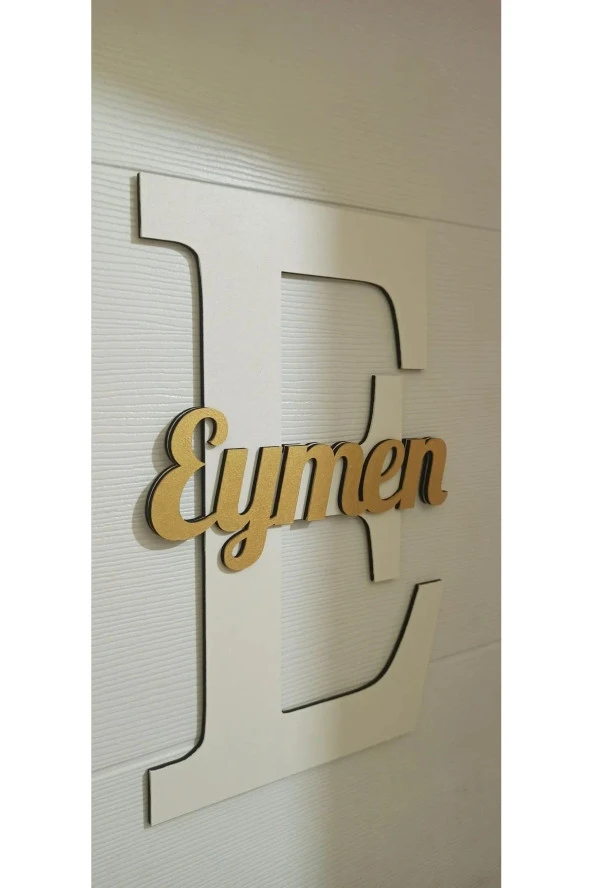 Çocuk Ve Bebek Odası Harf Kapı Ve Duvar Süsü Pano Isimlik - Resim 2