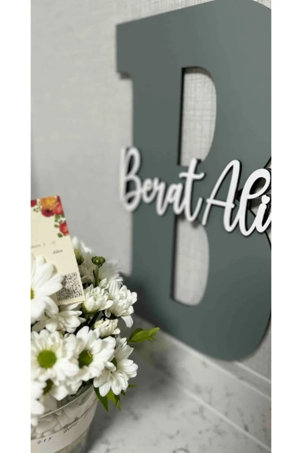 Çocuk Ve Bebek Odası Harf Kapı Ve Duvar Süsü Pano Isimlik ürün görseli 1