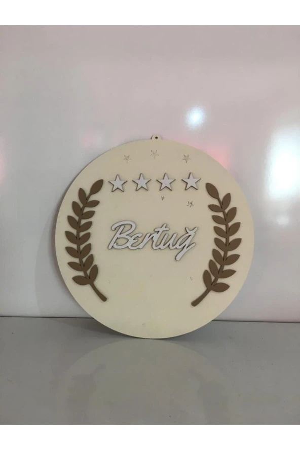 Özel Konsept Tasarım Isimli Bebek Çocuk Kapı Süsü