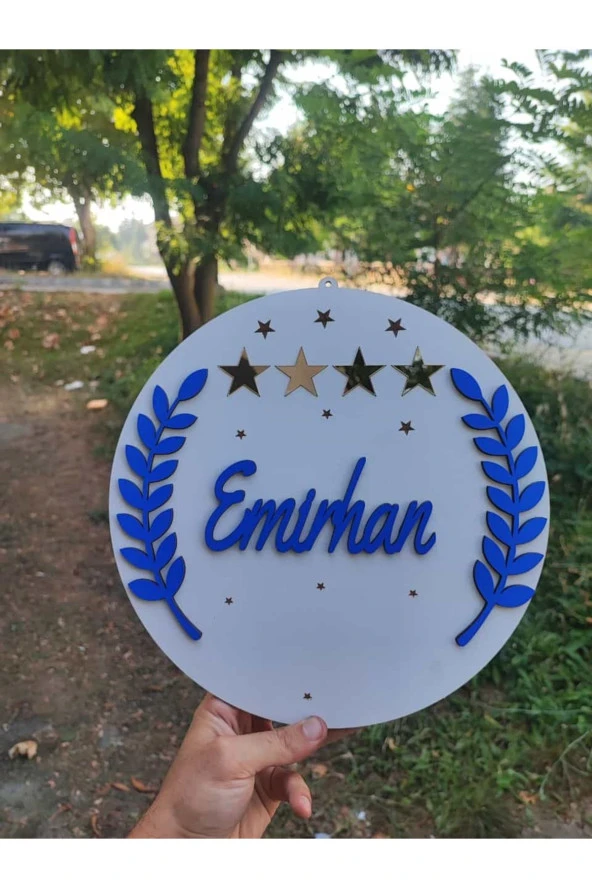 Özel Konsept Tasarım Isimli Bebek Çocuk Kapı Süsü ürün görseli 1