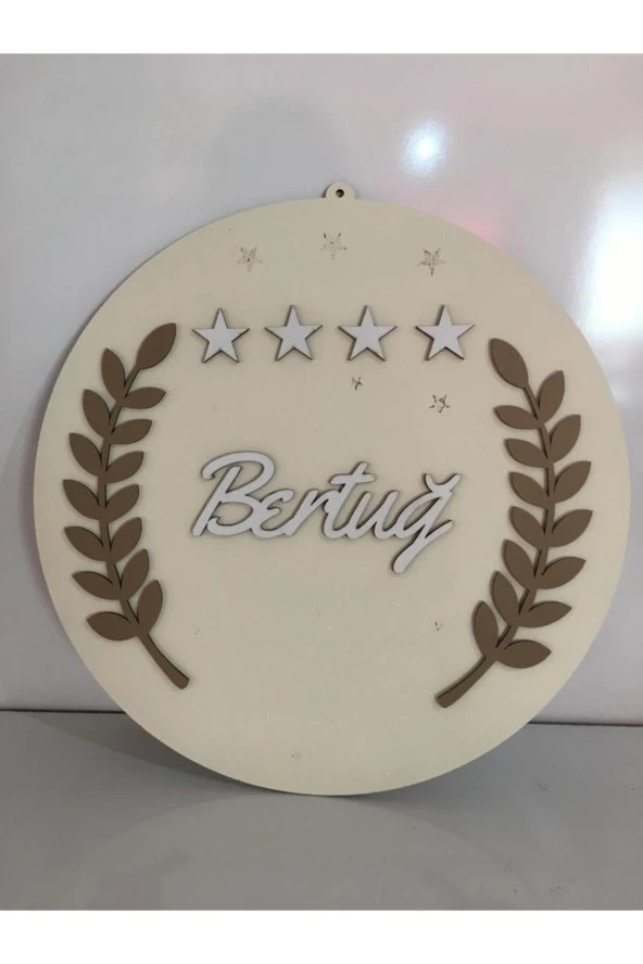 Özel Konsept Tasarım Isimli Bebek Çocuk Kapı Süsü - 2