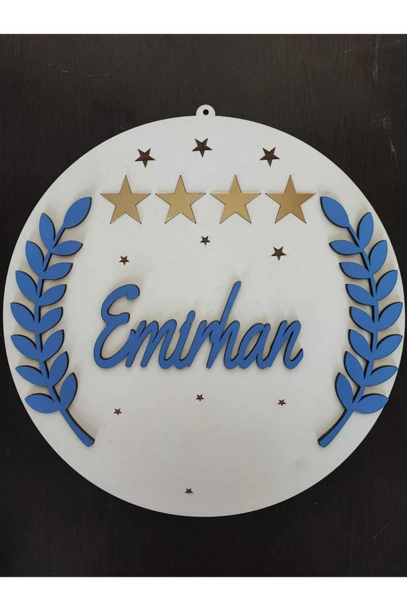 Özel Konsept Tasarım Isimli Bebek Çocuk Kapı Süsü - Resim 2