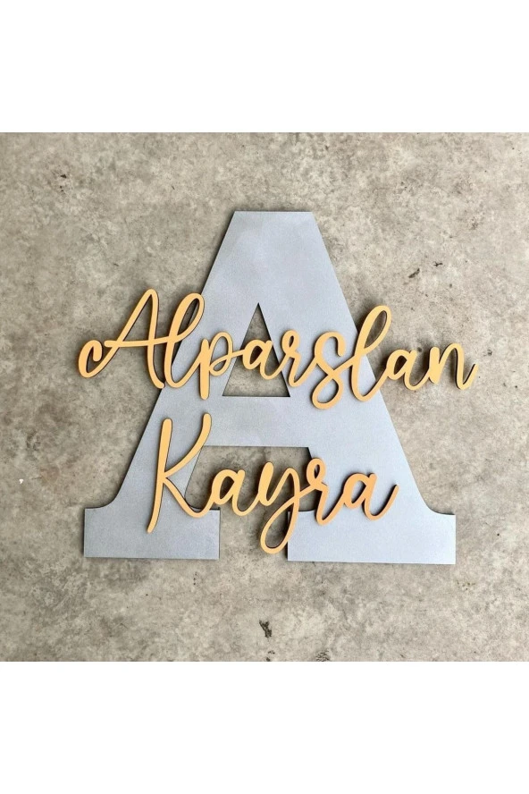 Çocuk Ve Bebek Odası Harf Kapı Ve Duvar Süsü Pano Isimlik ürün görseli 1