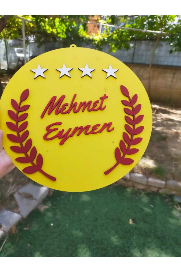 Özel Konsept Tasarım Isimli Bebek Çocuk Kapı Süsü - 2